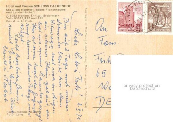 Irdning Hotel Pension Schloss Falkenhof – Bild 2