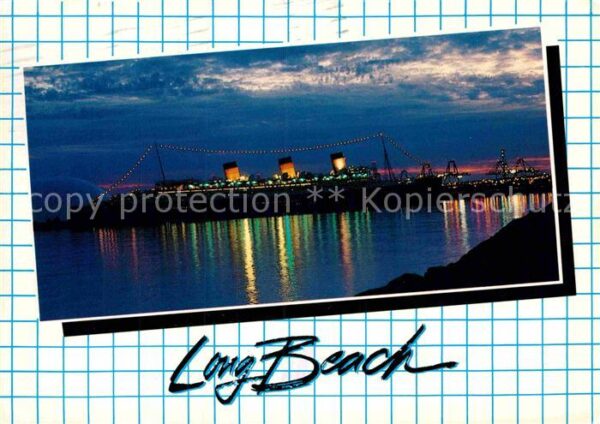 Long Beach California Harbor Queen Mary Dampfer