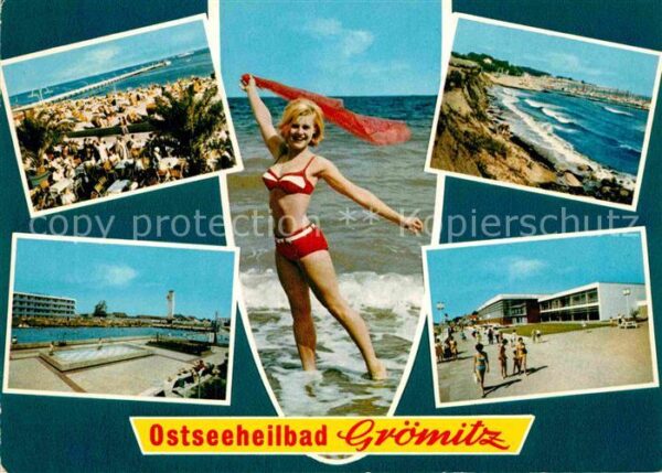 Groemitz Ostseebad Schwimmbad Strand Bademode