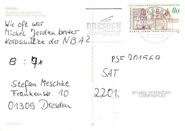 Meissen Elbe Sachsen Burgberg Afra Kirche – Bild 2