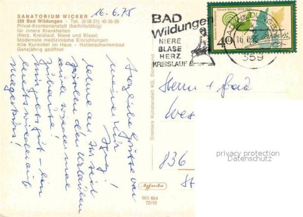Bad Wildungen Sanatorium Wicker – Bild 2