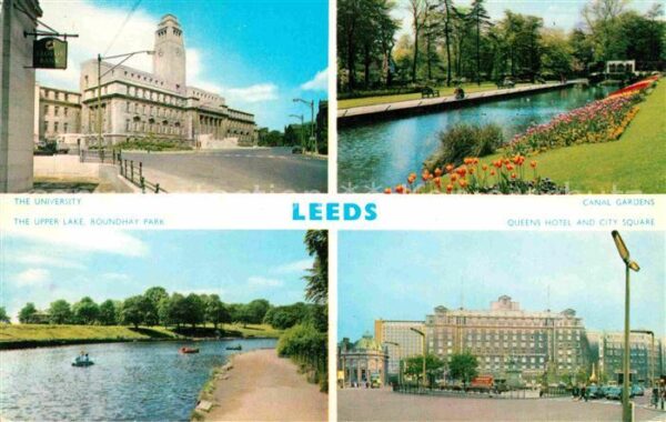 Leeds West Yorkshire The University Canal Gardens Upper Lake