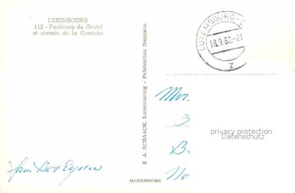 LUXEMBOURG  Luxemburg Faubourg du Grund et chemin de la Corni – Bild 2