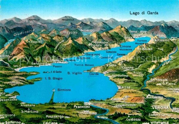 Lago di Garda Panoramakarte