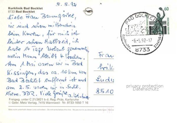 Bad Bocklet Kurklinik Bad Bocklet Fliegeraufnahme – Bild 2