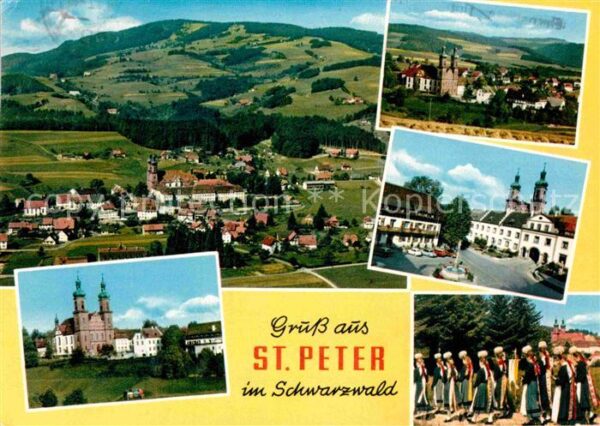 St Peter Schwarzwald Panorama Schloss Trachtengruppe