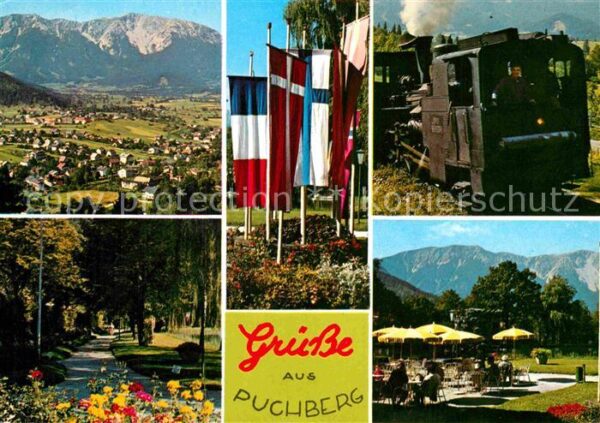 Puchberg Schneeberg Panorama Flaggenparade Schneebergbahn M