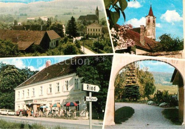 Ried Riederberg Teilansichten Kirche Gaststätte