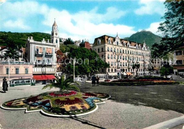 Meran Merano Promenade mit Hotel Esplanade