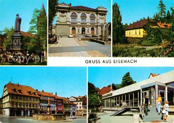 Eisenach Thueringen Lutherdenkmal Landestheater Kartausgart