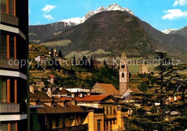 Meran Merano Pfarrkirche Pulverturm und Ifinger