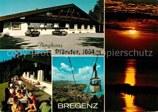 Bregenz Vorarlberg Berghaus Pfänder Terrasse Selbahn Stimm