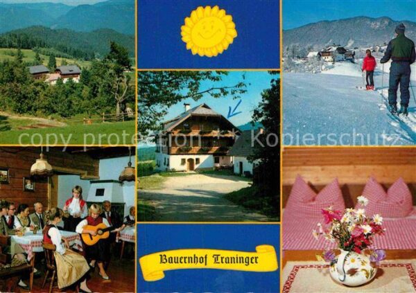 Villach Kaernten Bauernhof Traninger Gaststube Skipiste