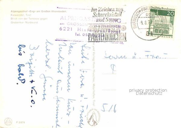 Eng Hinterriss Tirol Alpengasthof Eng am Grossen Ahornboden – Bild 2
