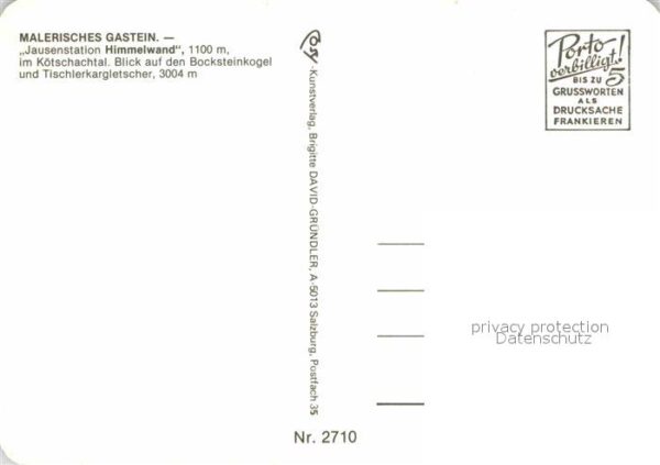 Gastein Bad Jausenstation Himmelwand im Kötschachta – Bild 2