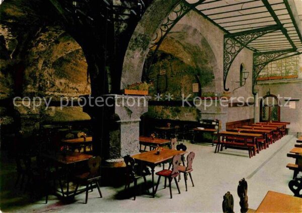Salzburg Oesterreich Stiftskeller St Peter Felsenhalle