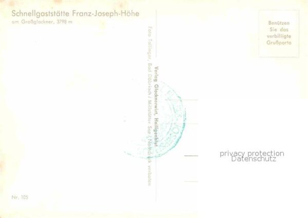 Grossglockner Schnellgaststätte Franz Joseph Höhe – Bild 2