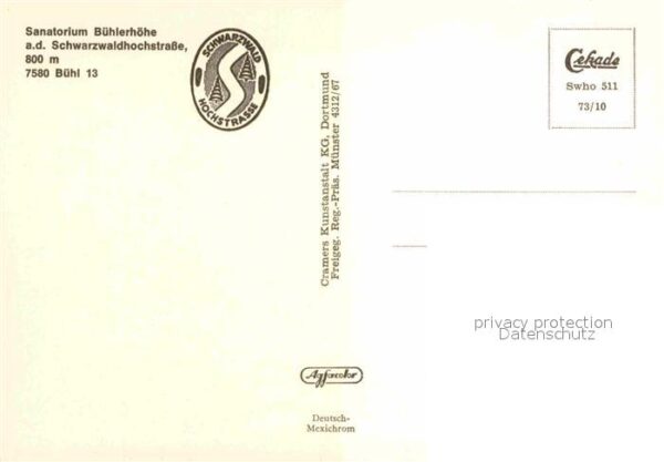Buehl Baden Sanatorium Bühlerhöhe Fliegeraufnahme – Bild 2