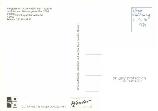 Hirschegg Kleinwalsertal Vorarlberg Auenhütte Restaurant – Bild 2