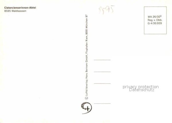 Waldsassen Cistercienserinnen Abtei Fliegeraufnahm – Bild 2