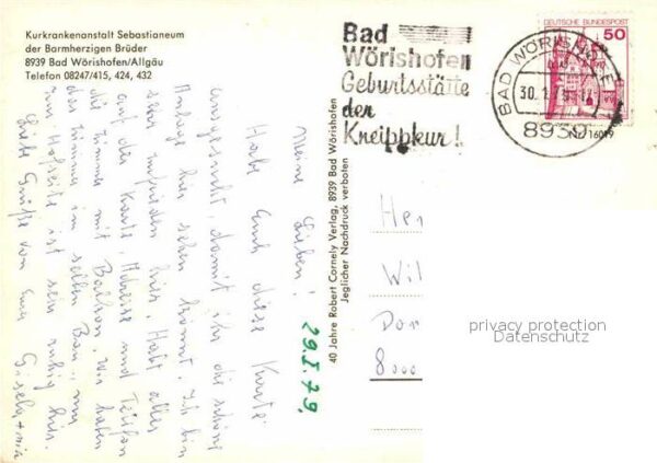 Bad Woerishofen Kurkrankenanstalt Sebastianeum – Bild 2