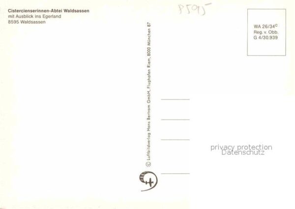 Waldsassen Cistercienserinnen Abtei Fliegeraufnahm – Bild 2