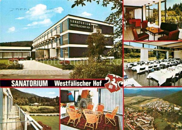 Reinhardshausen Sanatorium Westfälischer Hof Speisesaal