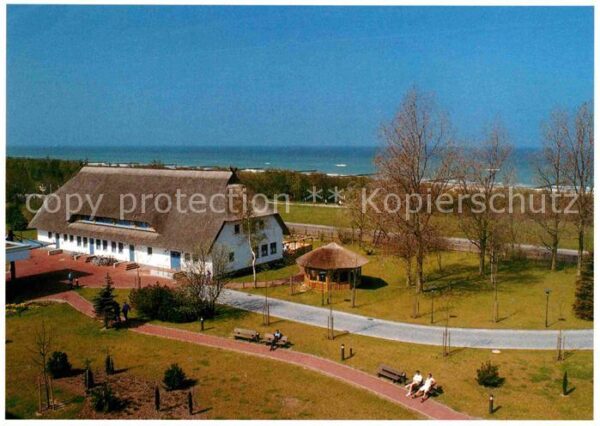 Ahrenshoop Ostseebad Rehaklinik Dünenhaus Fliegeraufnahme