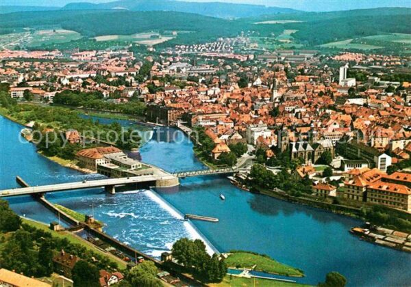 Hameln Weser Fliegeraufnahme