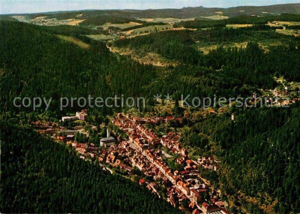 Triberg Schwarzwald Fliegeraufnahme