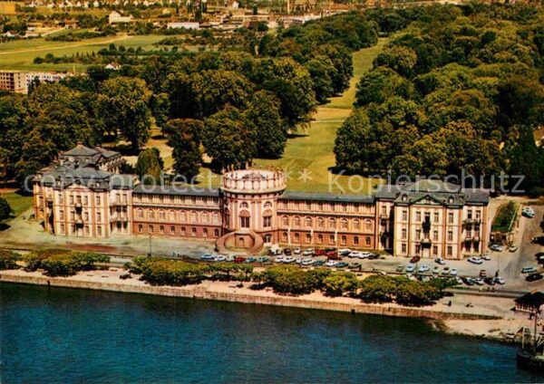 Biebrich Wiesbaden Schloss am Rheinufer mit Schlosspark Fl