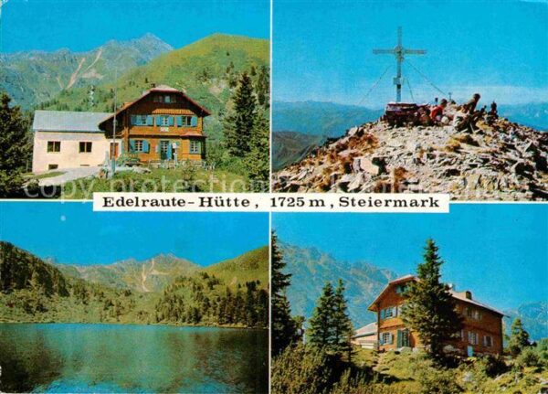 Steiermark Edelraute Hütte Gipfelkreuz Bösensteins