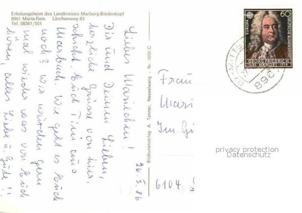 Maria Rain Allgaeu Erholungsheim Marburg Biedenkopf Pferde – Bild 2