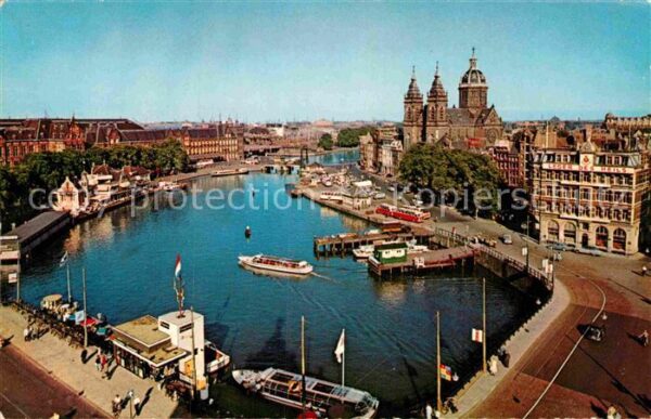 Amsterdam Niederlande Prinz Hendrikkade und Sankt Nikolaus Ki