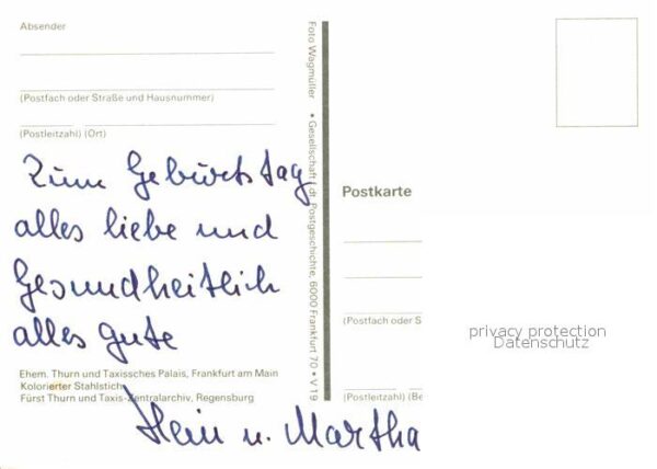 Frankfurt Main Ehemaliges Thurn und Taxissches Palais – Bild 2