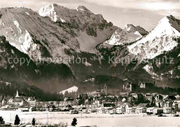 Fuessen Allgaeu Gesamtansicht