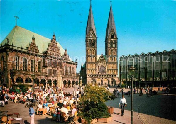Bremen Marktplatz Rathaus Dom Parlamentsgebäud