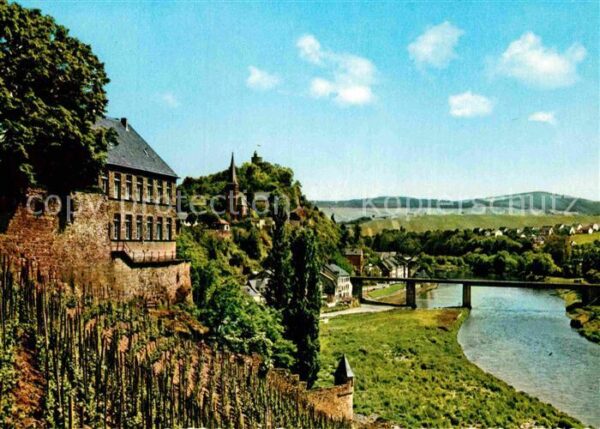 Saarburg Saar Burg und Saarbrücke