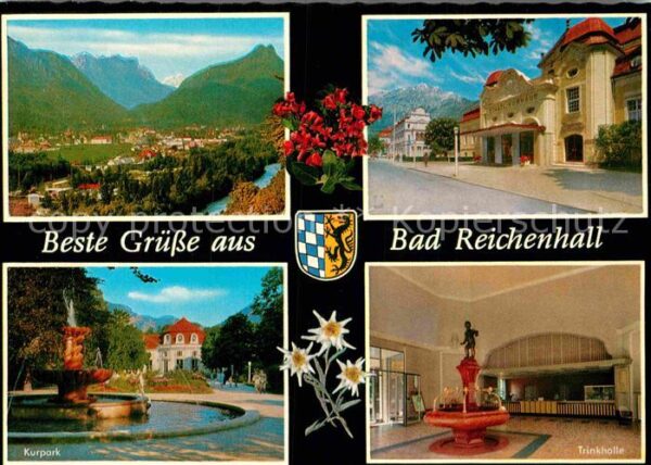 Bad Reichenhall Kurhaus Panorama Kurpark Trinkhalle