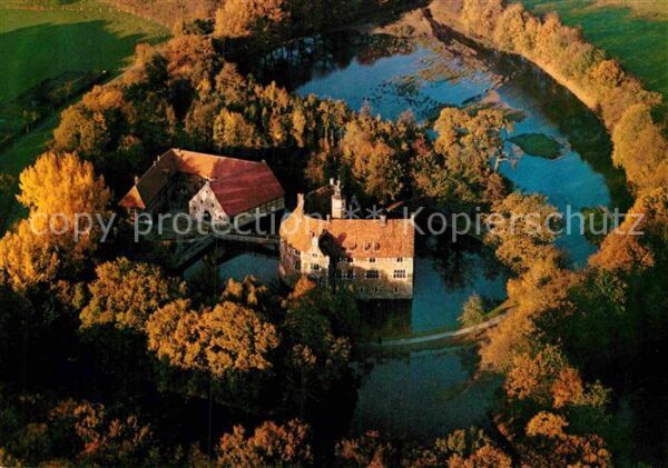 Luedinghausen Fliegeraufnahme Burg Vischering