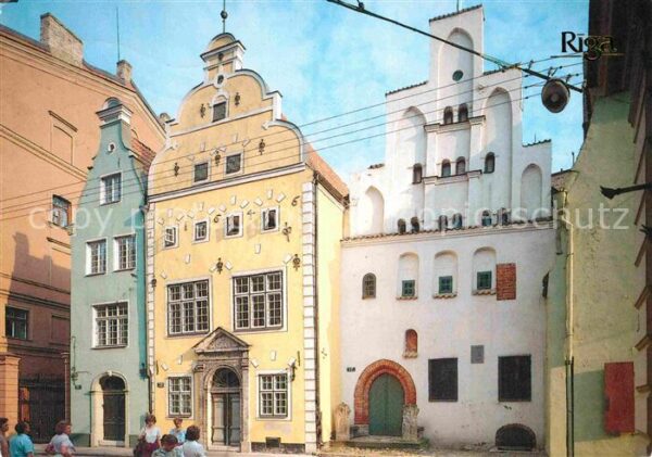 Riga Lettland The dwelling Houses Three Brothers