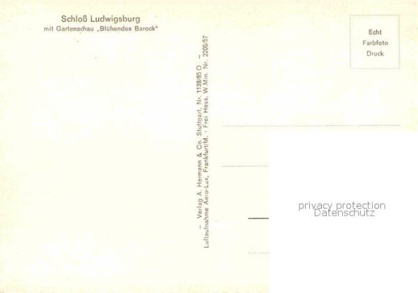 Ludwigsburg Wuerttemberg Fliegeraufnahme Schloss Gartenschau Blü – Bild 2