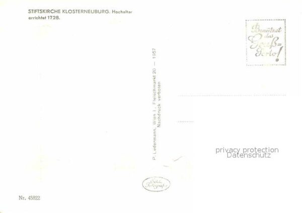Klosterneuburg Stiftskirche Lichtsäule Sankt Gertrudsk – Bild 2