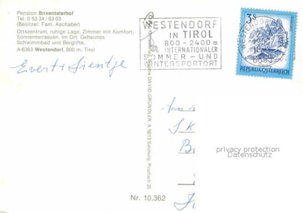 Westendorf Tirol Pension Brixentalerhof – Bild 2
