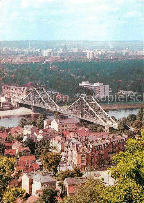 Dresden Blick zum Blauen Wunder