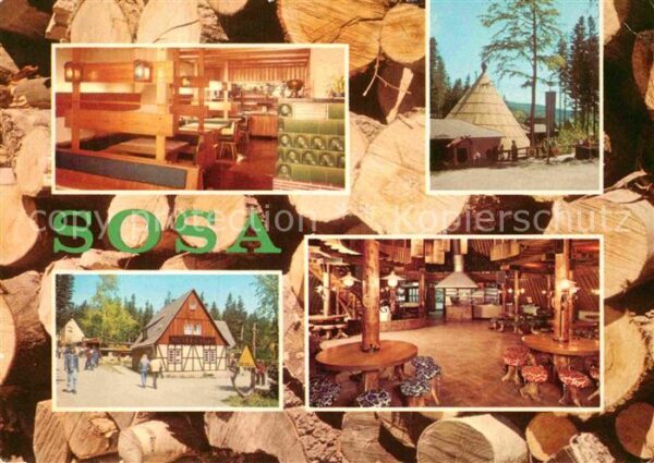 Sosa Erzgebirge Gaststätten Köhlerhütte und Meiler Tals