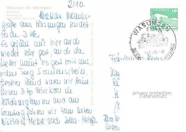 Wasungen Bibliothek Pfaffenburg Gaststätte zur L – Bild 2