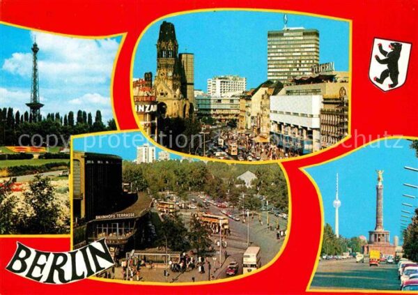 Berlin Bahnhofsterrasse Siegessäule Fernsehtur