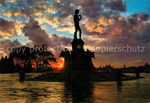 Firenze Florenz Michelangelo Platz Sonnenuntergang