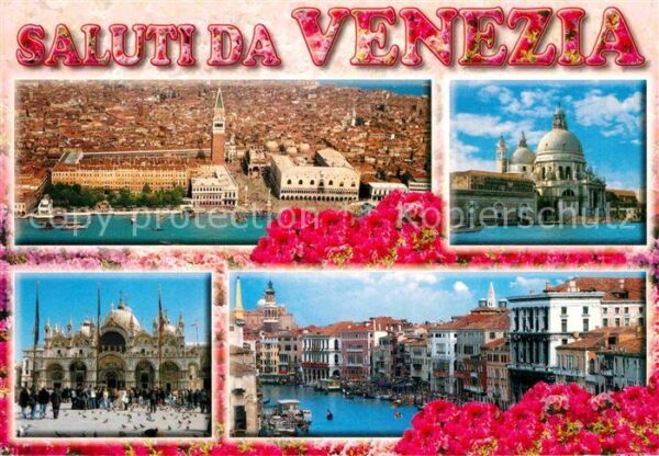 Venedig Venezia Fliegeraufnahme Markusplatz Canale Gran